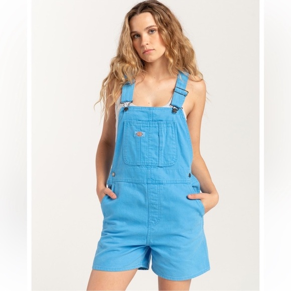 Dickies Relaxed Fit Duck Bib Women’s Shortalls Large NWT - Picture 1 of 6